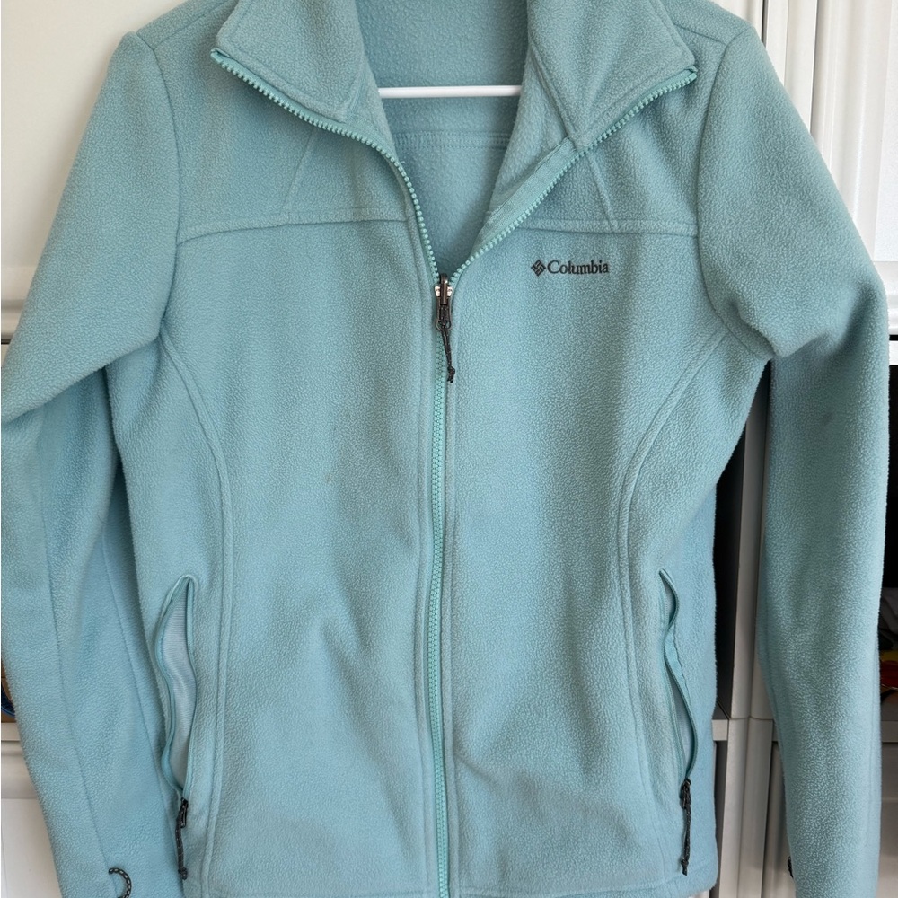 Columbia Aqua Blue Fleece Pullover